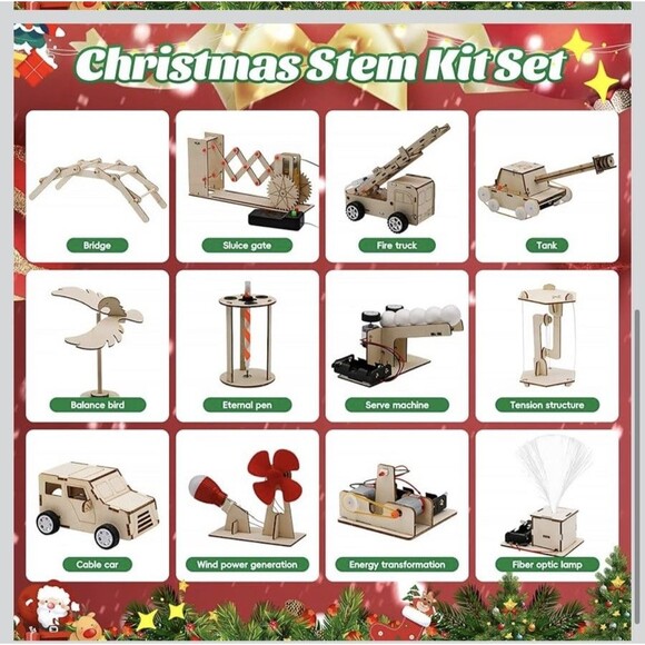 Christmas Advent Calendar 2025 - Boys Age 6-14 Science STEM DIY Kits Toy 24 Days - Picture 3 of 13